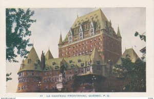 QUEBEC CITY, Quebec, Canada, 1910-20s; Le Chateau Frontenac