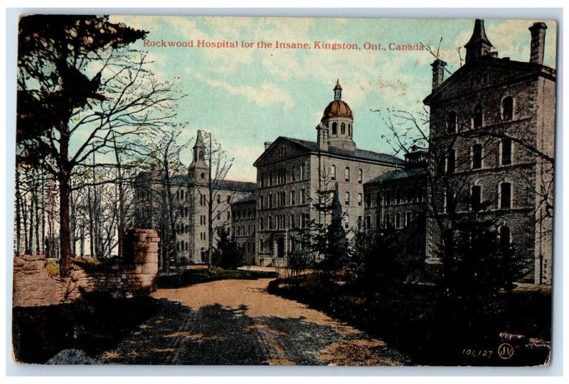 c1910 Rockwood Hospital for the Insane Kingston Ont. Canada Antique Postcard