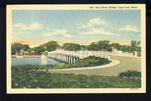 Yarmouth/Dennis, Massachusetts/MA Postcard, Bass River Bridge,Route 28, Cape Cod