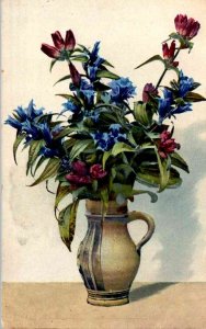 Beautiful Flowers in a Vase - c1908