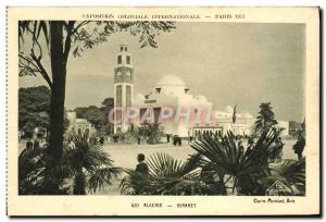 Old Postcard Exhibition Paris 1931 International Colonale Algeria Minaret