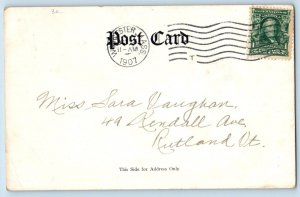 Signed Postcard Who The Devil Sent Me This Worcester Massachusetts MA 1907