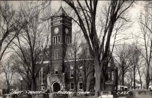 Toledo IA Court House c1940s Real Photo Postcard