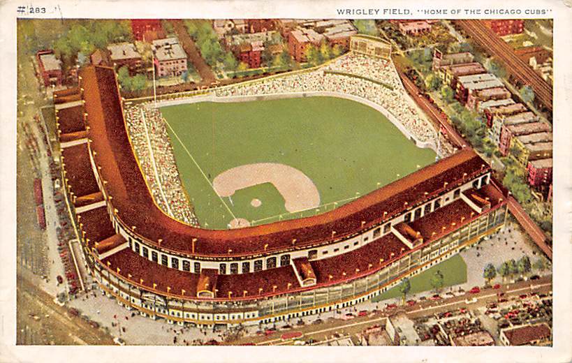 Chicago Cubs Wrigley Field Baseball Game Used 1960 Postcard  United States  - Illinois - Chicago, Postcard / HipPostcard