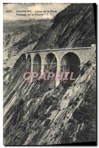 Old Postcard Dauphine Line of Passage Mure Rivoire