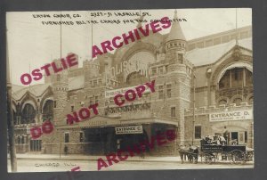 Chicago ILLINOIS RPPC 1908 REPUBLICAN NATIONAL CONVENTION Chair ADVERTISING GOP