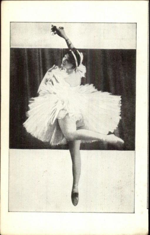 Ballet - Beautiful Ballerina Dancing c1910 Postcard