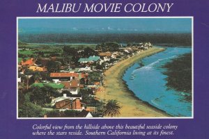 MALIBU MOVIE COLONY, California, USA - Vintage POSTCARD