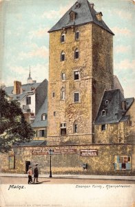 Germany Mainz Eiserner Turm Rheinstrasse Tower vintage postcard B996