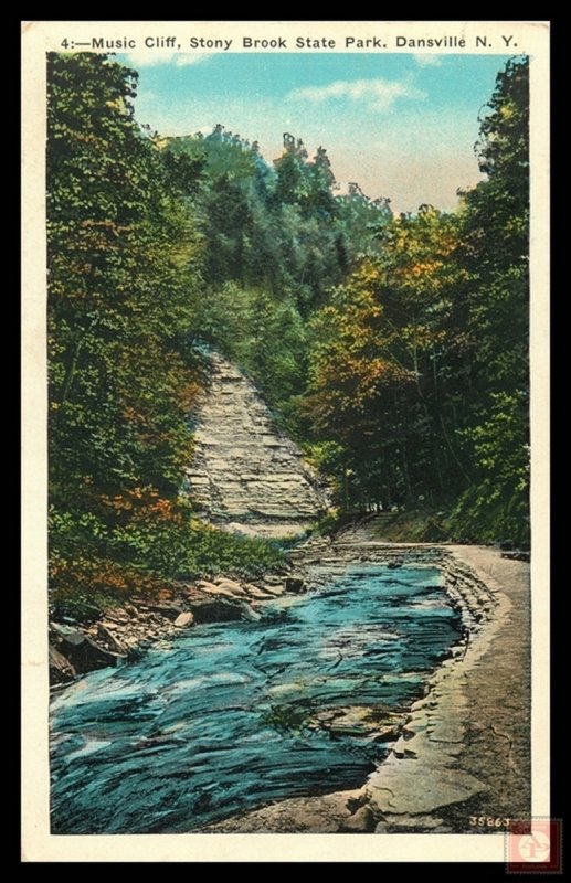 Music Cliff, Stony Brook State Park, Dansville, NY