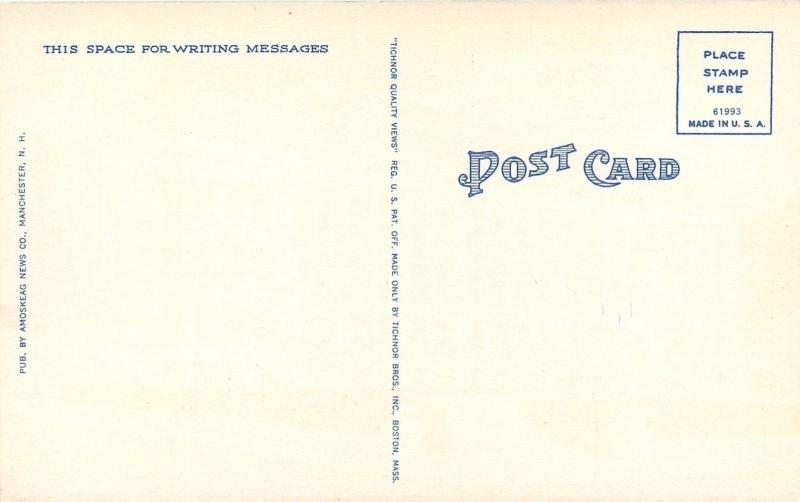 Manchester New Hampshire~Central Classical High School Building~1940s Postcard