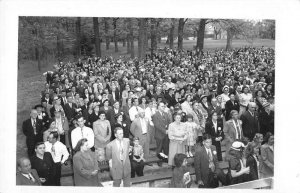 Westminster? Maryland outdoor area large group of people real photo pc ZC549001