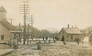 White River Junction VT  Where The Bridge Stood Livery & Feed Stable RPPC