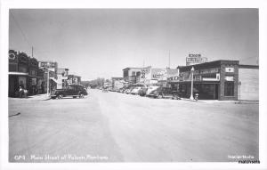 1940s Main Street autos Polson Montana RPPC Real photo postcard 61