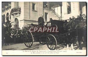 Old Postcard The King and Queen Of Denmark Longchamp June 16, 1907