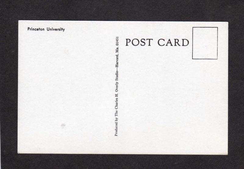 NJ Artist Signed Sketch Nassau Hall Princeton University New Jersey Postcard