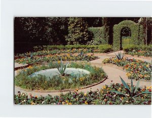 Postcard Walled Garden Killaern Gardens Tallahassee Florida USA
