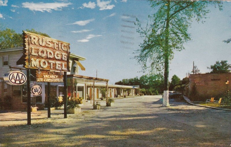 Louisiana New Orleans Rustic Lodge Motel 1957 sk6563