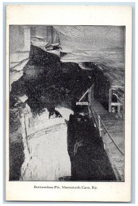 View Of Bottomless Pit Mammoth Cave Kentucky KY Vintage Unposted Postcard