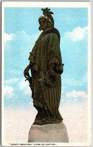 Washington D.C, Armed Freedom, Dome of Capitol, Statue of Liberty, Postcard