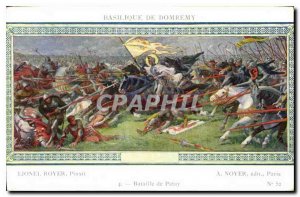 Postcard Old Basilica of Domremy Battle of Patay Lionel Royer