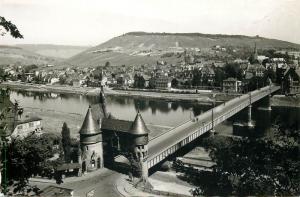 Traben - Trarbach Germany photo postcard bridge panorama