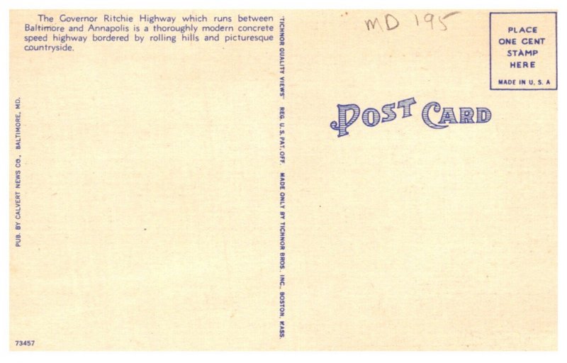 Maryland  Gov. Ritchie Highway and Memorial