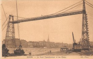 br108484 rouen le pont transbordeur et les quais  france