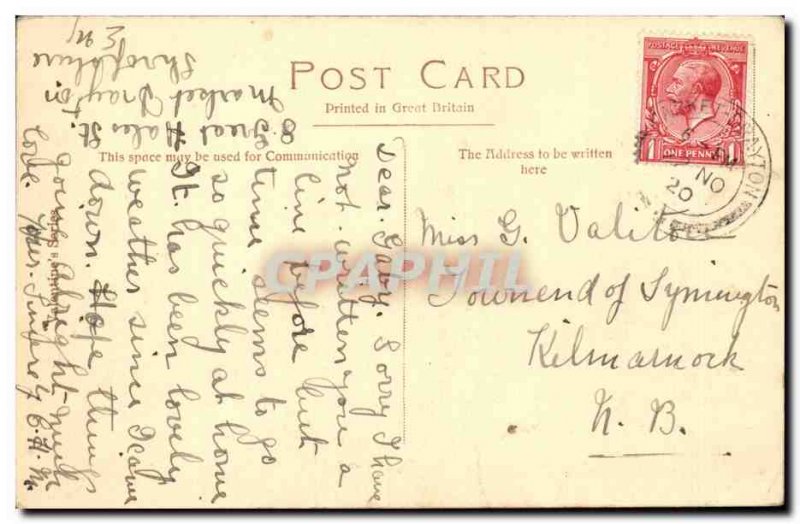 Great Britain Great Britain Old Postcard Shropshire street makert Drayton