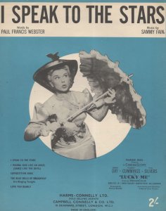 I Speak To The Stars from Lucky Me Film Doris Day Sheet Music