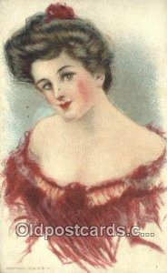 Signed Artist 1910 corner wear postal sued 1910