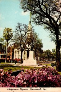 Georgia Savannah Chippewa Square General James Edward Oglethorpe Statue Georg...