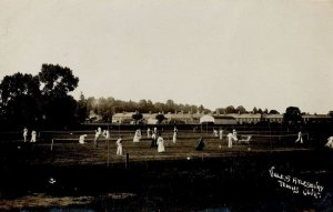 Aylesbury Tennis Court Bucks Antique Real Photo Postcard