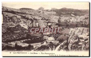 Old Postcard Provence Les Baux Panoramic