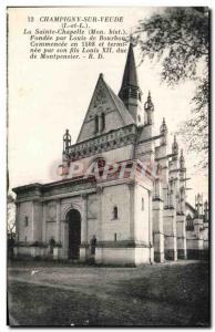 Old Postcard Champigny sur Veude The Sainte Chapelle