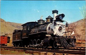 Postcard TRAIN SCENE Between Denver & Leadville Colorado CO AK8304