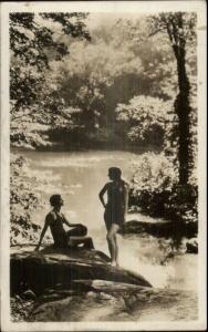 Postcard Photographic Reproduction Consolidated Film Ind Bathing Beauties RPPC