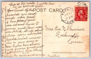 K44/ Putnam Connecticut Postcard c1910 Hammond & Knowlton Silk Mill 200