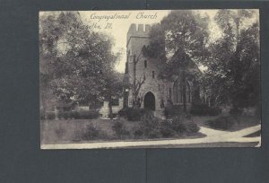 Real Photo Post Card Ca 1914 Winnetka IL Congregational Church