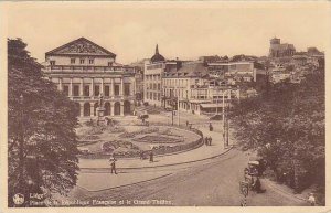 Belgium Liege Place de la Republique et le Grand Theatre