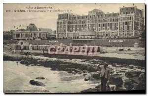 Old Postcard Emerald Coast Dinard Grand Casino and Hotel Royal