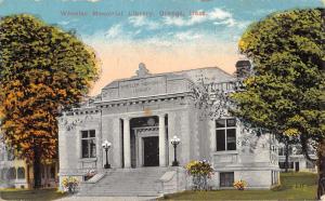 Orange Massachusetts Wheeler Memorial Library Antique Postcard K63573