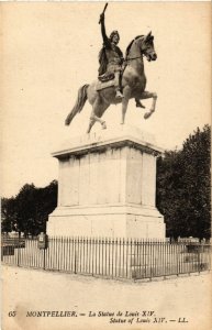 CPA MONTPELLIER - La Statue de Louis XIV - Statue of Louis XIV (510484)