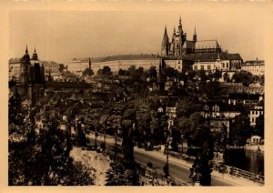 Czech Republic Praha Hradcany Prague Vintage RPPC BS20