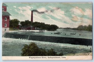 Independence Iowa Postcard Wapsipinicon River Exterior View 1910 Vintage Antique