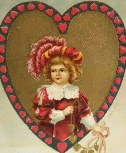 Victorian Love Greeting Valentine Postcard Ellen Clapsaddle 942 Syracuse NY 1909