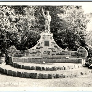 c1950s Capistrano, CA RPPC Mission San Juan  Monument Real Photo Cali PC A168