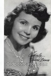 Teresa Brewer Movie Actor / Actress Arcade Card, Non Postcard Backing Unused 