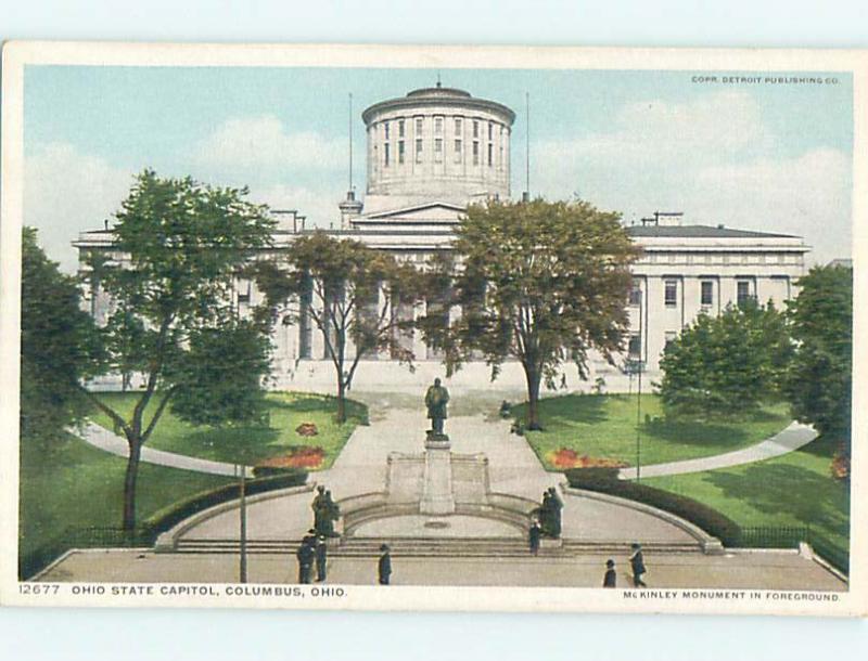 Unused W-Border CAPITOL BUILDING Columbus Ohio OH p0224