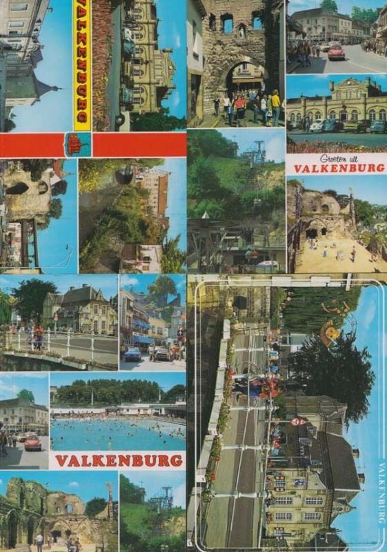 Valkenburg Belgium Bicycle Aerial Shops 4x Mint Postcard s